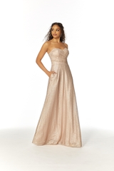 Prom Dress: Morilee Bridesmaids Collection: 21804 - CAVIAR MESH BRIDESMAID DRESS 