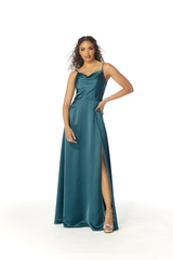 Prom Dress: Morilee Bridesmaids Collection: 21813 - SILKY SATIN BRIDESMAID DRESS 
