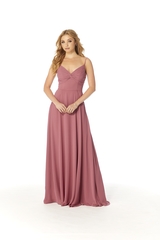 Prom Dress: Morilee Bridesmaids Collection: 21814 - CHIFFON BRIDESMAID DRESS 
