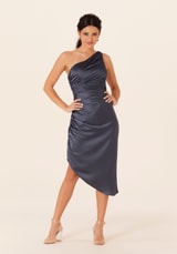 Prom Dress: Morilee Bridesmaids Collection: 21823 - Asymmetric Midi Bridesmaids Dress 