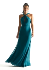Prom Dress: Morilee Bridesmaids Collection: 21848 - Keyhole Bodice Chiffon Bridesmaid Dress 