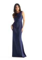 Prom Dress: Morilee Bridesmaids Collection: 31226 - Luxe Satin Cowl Back Bridesmaid Dress 