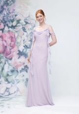 Prom Dress: Morilee Bridesmaids Collection: 3030001 - Cowl Detail Bias Cut Chiffon Bridesmaid Dress with Ruffle Drape 
