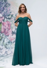 Prom Dress: Morilee Bridesmaids Collection: 3030003 - Ruched Sweetheart Chiffon Bridesmaid Dress with Off The Shoulder Sleeves 