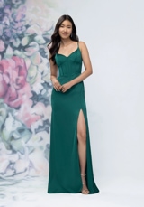 Prom Dress: Morilee Bridesmaids Collection: 3030007 - Basque Waist Luxe Satin Bridesmaid Dress with Boned Bodice 