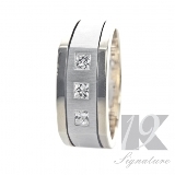 19-Signature-Karats | GWT-19K-Signature-Series: Men's Wedding Band - 19K3371  This Elegant and astonishing 19K hand crafted band, signifies the meticulous craftsmanship and attention to detail that distinguishes every piece in the 19K signature series collection. This bridal collection is amongst the very best. This exciting modern 19K creation represents the union of GWT expertise and design innovation, using the latest gold smith technology.  