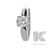 19-Signature-Karats | GWT-19K-Signature-Series: My Lady's Love - 19KR3274  This beautiful, classic,and elegant 19K hand crafted Signature Series round brilliant cut engagment ring is the perfect ring for the one you love.  