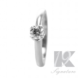 19-Signature-Karats | GWT-19K-Signature-Series: Devoted - 19KR3276  This beautiful, classic,and elegant 19K hand crafted Signature Series engagement ring is the perfect ring for the one you love.  