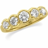 Gold-Platinum-Collections-Women | Rings-Bridal-or-Engagement: ANNIVERSARY BAND - MBE140ST  (stones not included)10K Yellow / BAND / Polished 