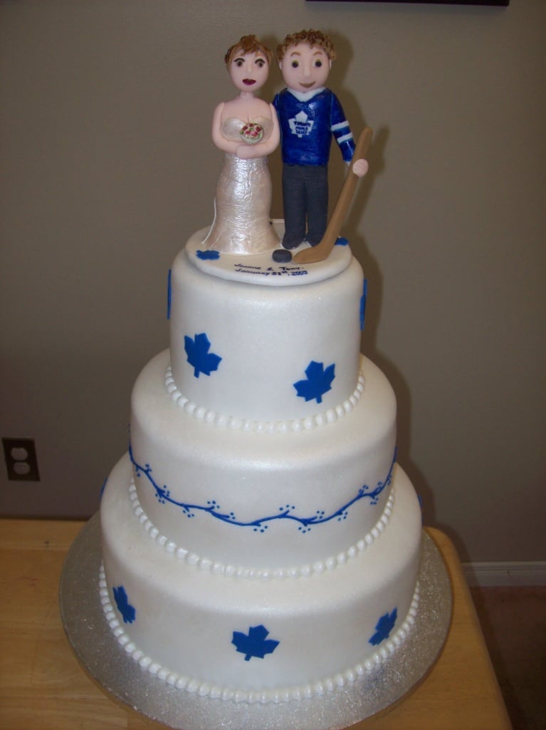 View Wedding  Cake  Maple Leafs Fans by Natalya Bridal 