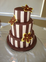 Natalya Cake: Striped Chocolate