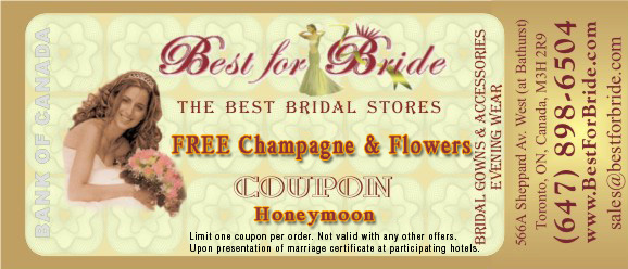 Wedding Honeymoon Coupon