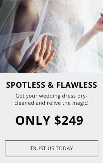 bridal gown dry cleaning